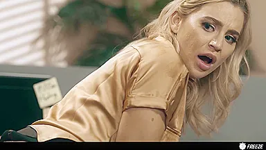 Big Tits Blonde Frozen In Time Gets Pussy Destroyed By Dan Dama - Dan Damage And Blake Blossom
