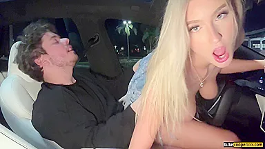 Cas Summer - Hottest All Natural Curvy Big Tits Blonde Fucking In Car