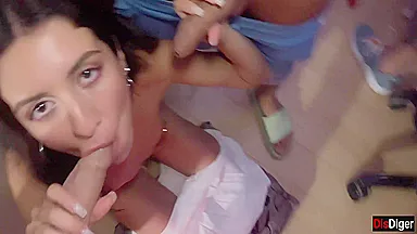 Katty West, Oliver Strelly And Falcon Al - Wife Humiliates Cuckold Husband And Fucks His Friends At Home Party