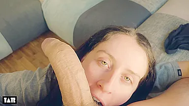 Cumshot In Stepsister Mouth While Guests Are At Home With Little Arden And Verified Amateurs