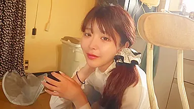 (no) [individual Shooting + Outdoor] Sports-minded Menhera School Rooftop Blowjob Support 30,000 Yen [4k Quality]