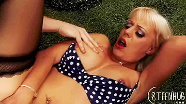 Blonde Bimbo Fucked Deep In The Ass With Bimbo Blonde