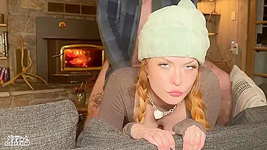 My Car Is Stuck In The Snow And Im Cold Biggy Titty Stranger Needs Warmth And Dick With Elly Clutch