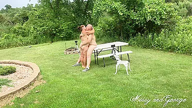 Outdoor Dick Sucking And Cum Swallowing - Missy And George