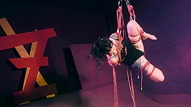 Lily Lu In Kinky Life Bdsm Bonadge, Tattooed Girl Shibari Session