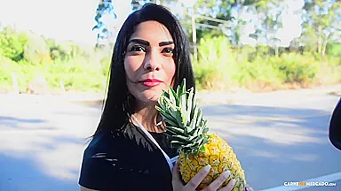 Sexy Colombian amateur Devora Robles gets picked up and fucked deep