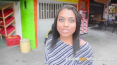 Latina goddess Luisa Chocolate gets picked up for a good hard fuck session