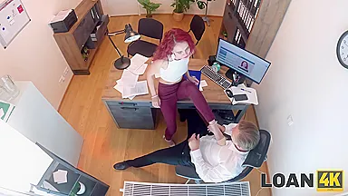 Stanley Johnson And Sirena Milano - Gorgeous And Young Whore Seduced A Loan Manager And Fucked On The Table