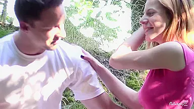 Beautiful Czech redhead Rita enjoys a passionate outdoor dicking - Pd Rita and Lutro