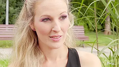 James Blonder in German tourist blonde Cam Angel gets facial in hot hard fuck abroad