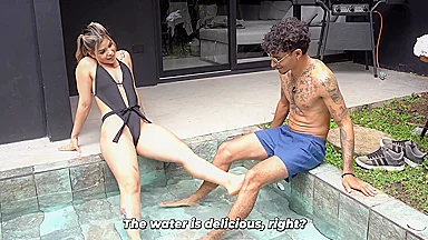 Blonde With A Big Ass Knows How To Pamper Her Stepsisters Tattooed Boyfriend Carolina Agudelo - Thiago Lopez And Carol Lopez