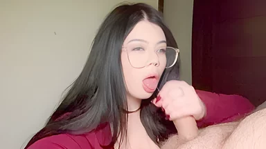 Your Sex In 2016 With A Stranger Brunette Kinkybliss With A Huge Ass And Tits, You Cum On Her Face And Glasses