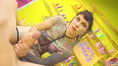 Alternative Tattooed Babe Begs For Rough Dick Deep Sloppy Head, Tight Pussy Pounding & Cum On Face