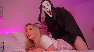 A Slutty Student 18+ Gave Her Sweet Holes To A Vixxxie Rox - Ghost Face