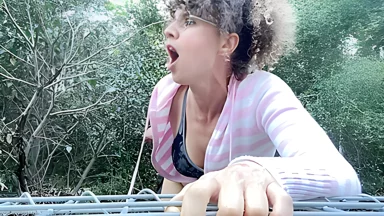 Incel Runs Into Horny Jewish Stepmommy Outdoor Anal Creampie