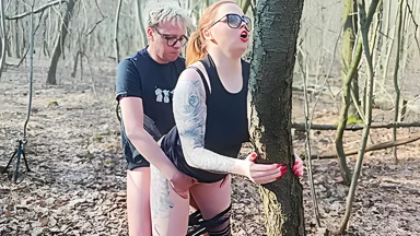 Polish. Two Guys Take A Hitchhiker To The Woods And Fuck Her Hard While She Sucks Dick