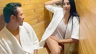 I Walk Into A Sauna And Find A Milf Whos Eager For Sex - Tommy Miller With Melany Latina