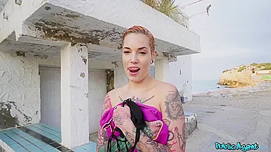 Juan Lucho And Silvia Ruby - Tattooed Nymph Takes My Euros For Sex On