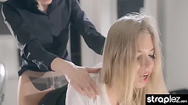 Scarlet Rebel And Strapless Dildo In Dildo Blowjob Dirt With Mysterious From