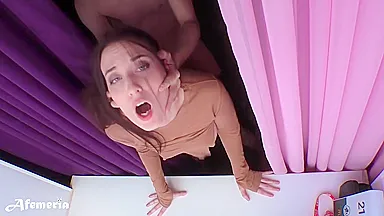 Femfoxfury - Pizza Delivery Man Fucked Juicy Beauty With Huge Dick In The Mouth And Pussy By The Window