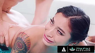 Horny Asian Avery Black Is Fucked Doggystyle During Free Massage With Upset Neighbor