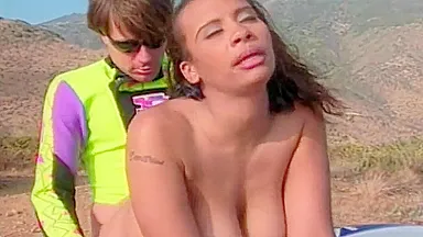 Three Ladies And Two Men Outside Orgy