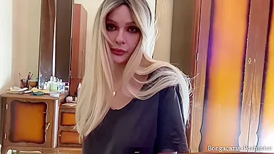 Pov. My Stepfather Was Very Angry When He Found Out That I Was A Webcam Model And Fucked Me In All
