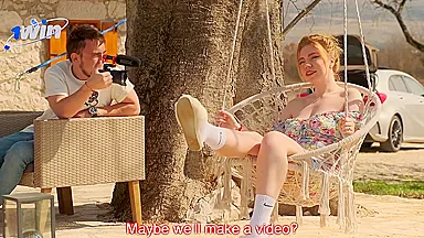 Hot Russian Milf With Appetizing Butt Outdoor Sex