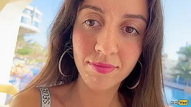 Public Pickup - Sex For Money With A Beautiful Lady Agreed To Walk With Sperm On Her Face - Cumwalk