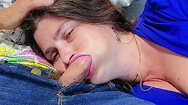 Close Up! Stepson Destroyed Stepmoms Mouth