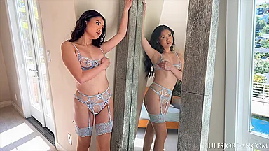 Naughty Asian Slut Gets A Facial With Sakura Lin