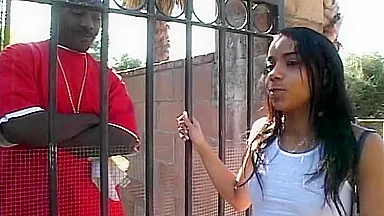 Skinny Ebony Teen Rides Massive Bbc