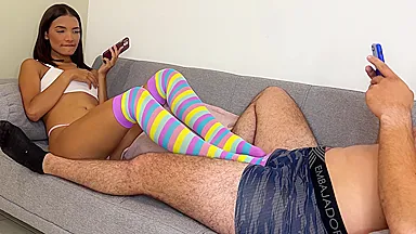 Footjob, Blowjob And Sex