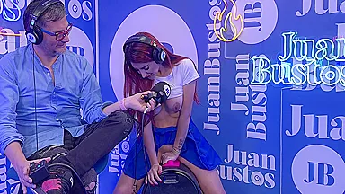 Fulfills Fantasy And Cums With Her Big Tits In The Sex Machine Podcast - Jessica Sodi And Juan Bustos