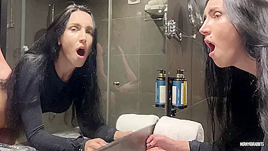 Risky Fuck With A Personal Trainer In The Gym Toilet