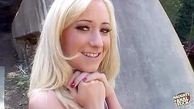 Cheating Blonde Leaves Her Man To Have Outdoor Anal Fun And Swallow A Thick Cumshot