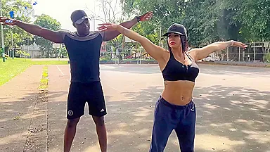 Silvana Lee In Coach Shows His Huge Black Cock In The Park To Busty Xander Black