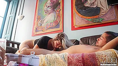 Blonde Cuttie Fucks Boyfriend In Like 10 Positions Until Orgasm Together - My Bad Reputation