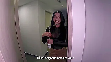 Neighbor Can I Stay With You Tonight I Lost My Keys And I Want A Hard Fuck Colombian Model With Miss Ary