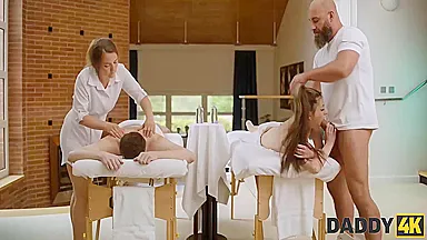 Nicole Sweet, Sweet Steve And Lucia Sendero In Massaging The Moisture 19 Min