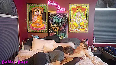 Bailey Base - Cam Catches Teen Taking Creampie Inside Her Pussy