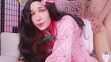 Lustful Nezuko Tasted A Human Dick
