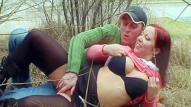Biby Fox In It Turns Me On Watching This Redhead Slut With Perfect Tits Piss Outdoors And Then I Fuck Her Wet Pussy 21 Min