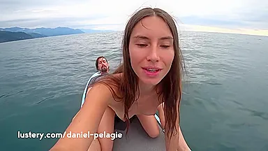 Amateur Model Boned In The Middle Of The Ocean