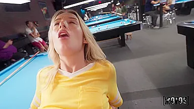 Ashlyn Angel, Horny Blonde And Jeannie Pepper - The Pool Hall