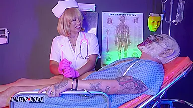 Papaya Zero - Nurse Papaya Jerks And Rides Her Patients Cock Meat