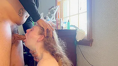 White Whore In Chelsey Redd Throat Fucked Takes Doggystyle An Nut On Her Face