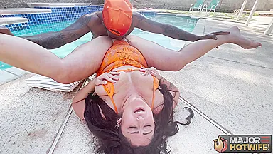 Cougar Prowling At The Pool - Josie Jaxxon