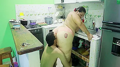 Fol Ndo A La Hermana De En La Cosina 15 Min