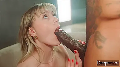 Bbc-hungry Blonde Cucks Loser Boyfriend With Jason Luv And Amber Moore